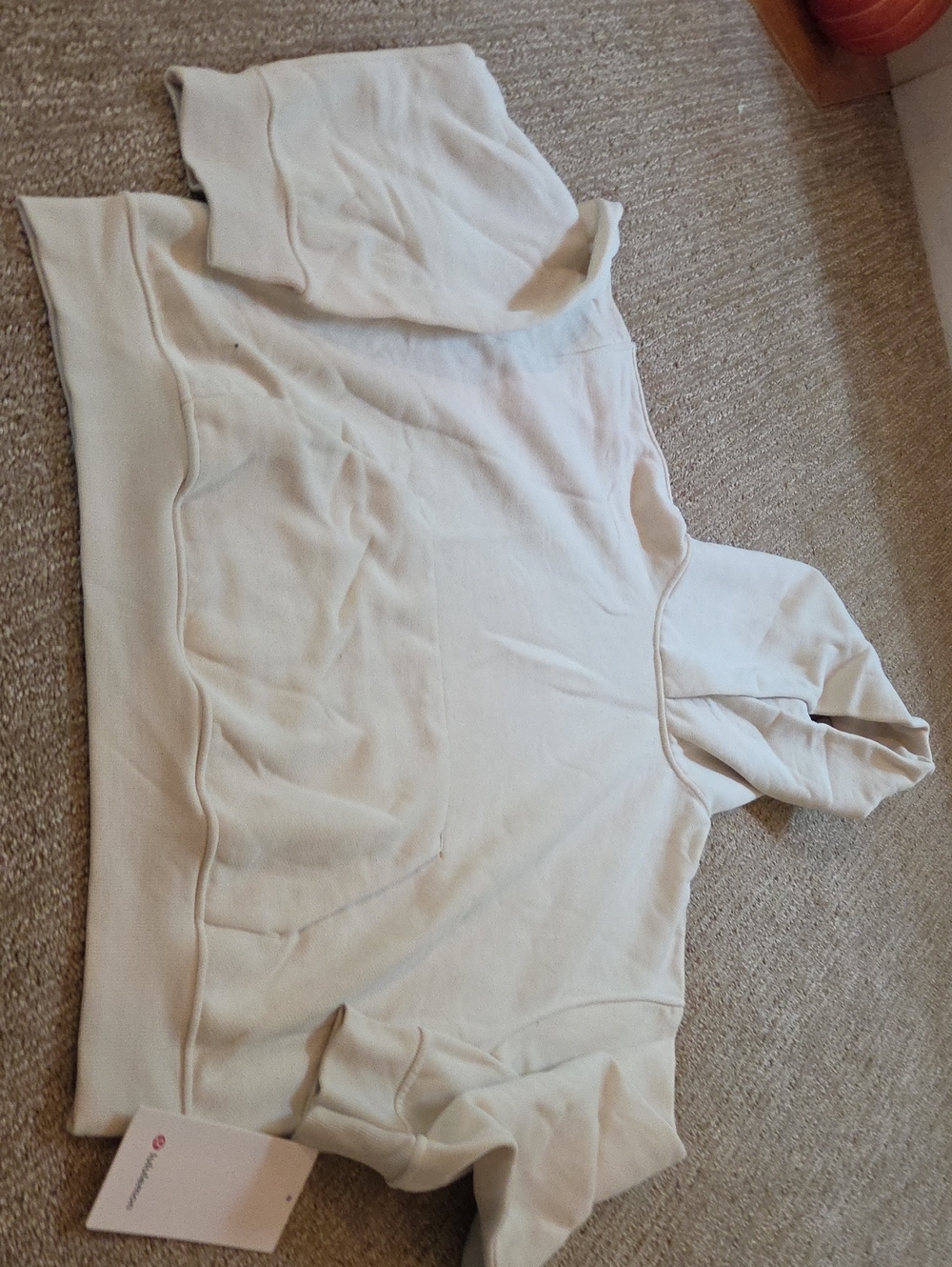 lululemon athletica Womans  Cream Cozy Hoodie Sweatshirt Nwt Medium